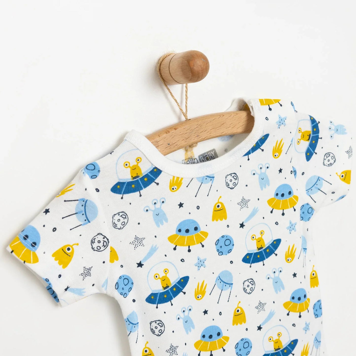 HelloBaby Baby Boy Short Sleeve  Body - White