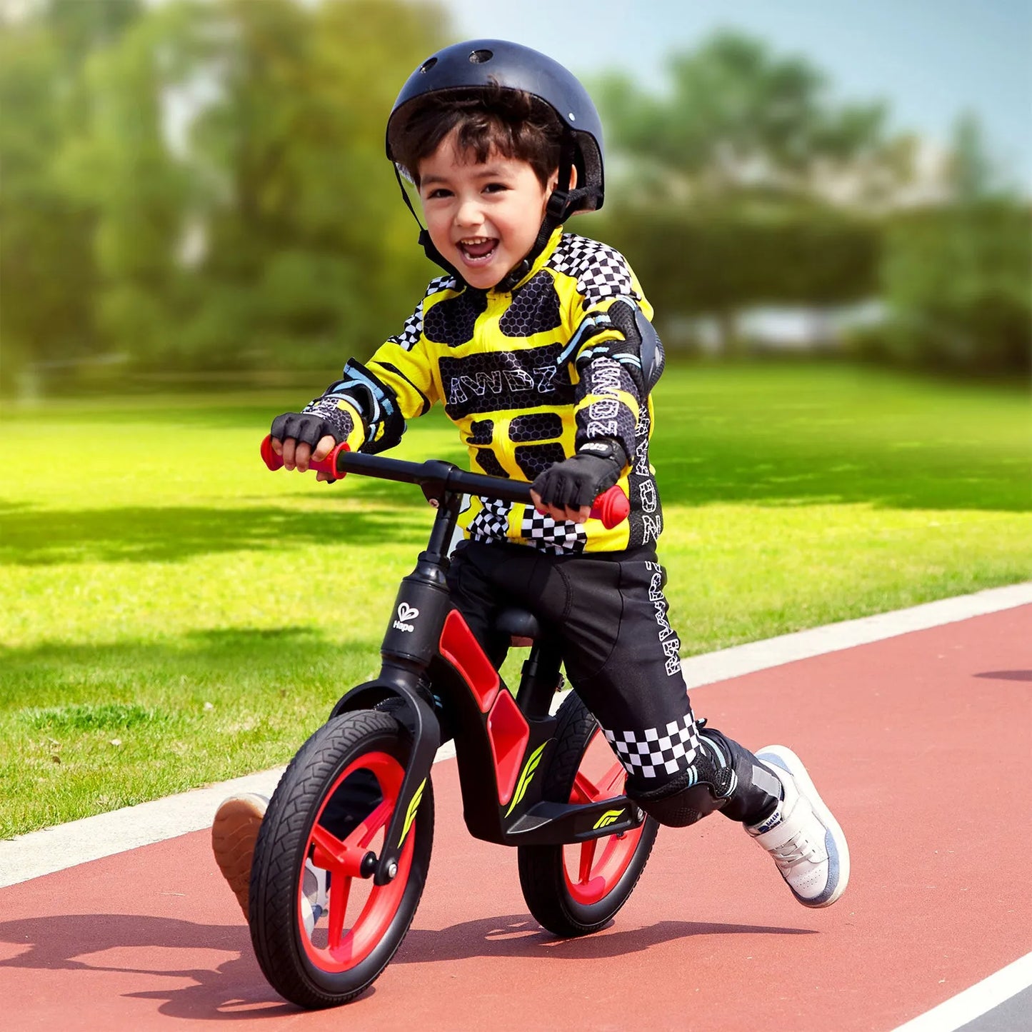 Hape New Explorer Kids Balance Bike, Red
