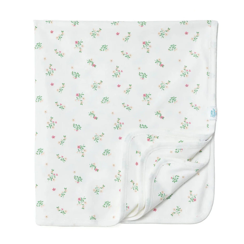 Little Dreams Girls Cotton Jersey Blankets - Ecru