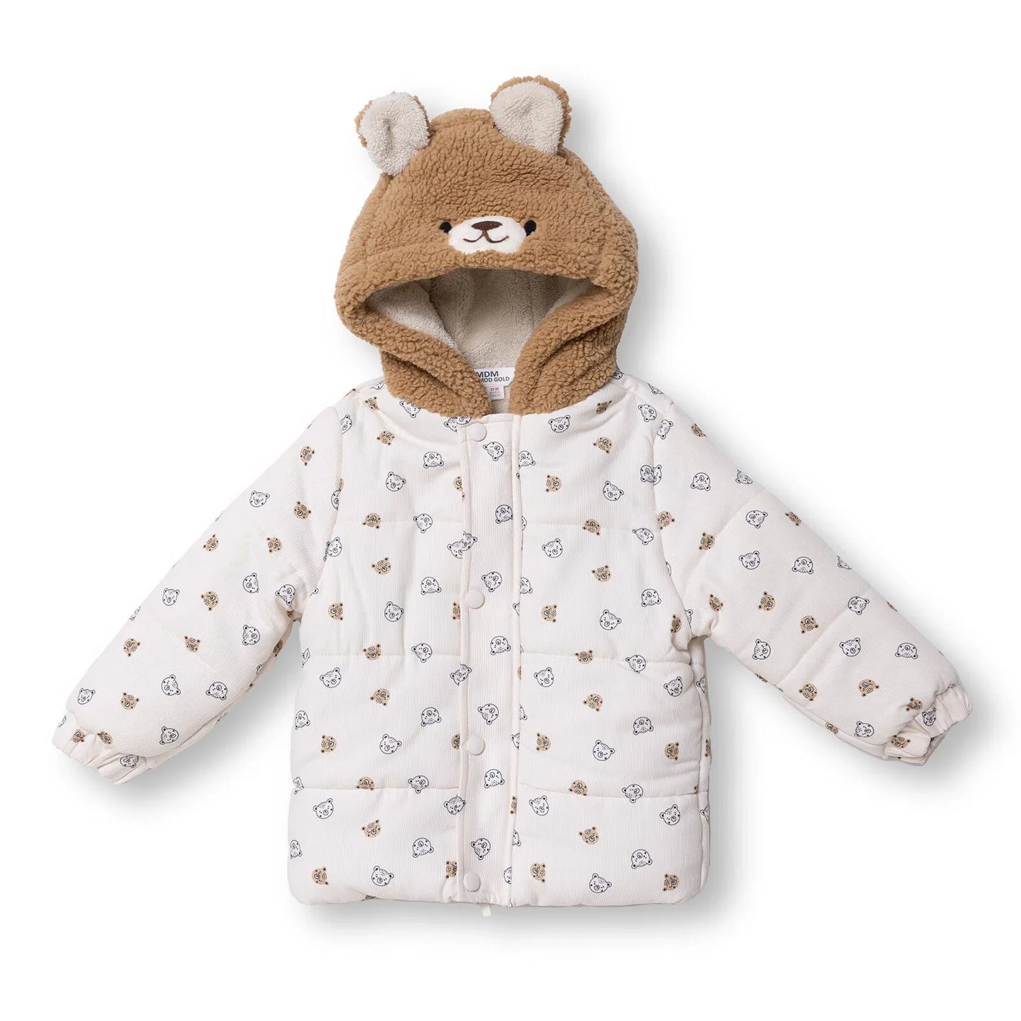 Midimod Coat - Ecru Printed