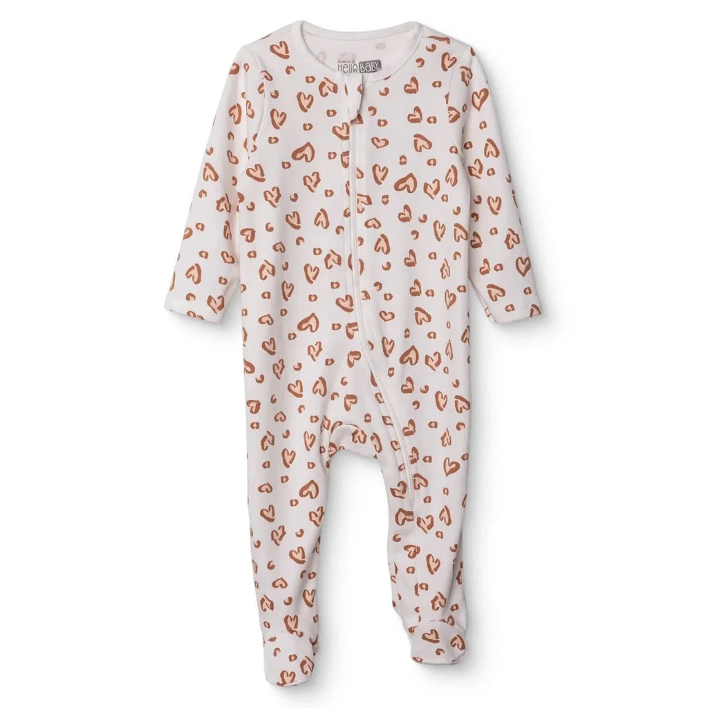 HelloBaby Long Sleeve Interlock Baby Sleepsuit with Feet (Newborn to 6-9 Months)