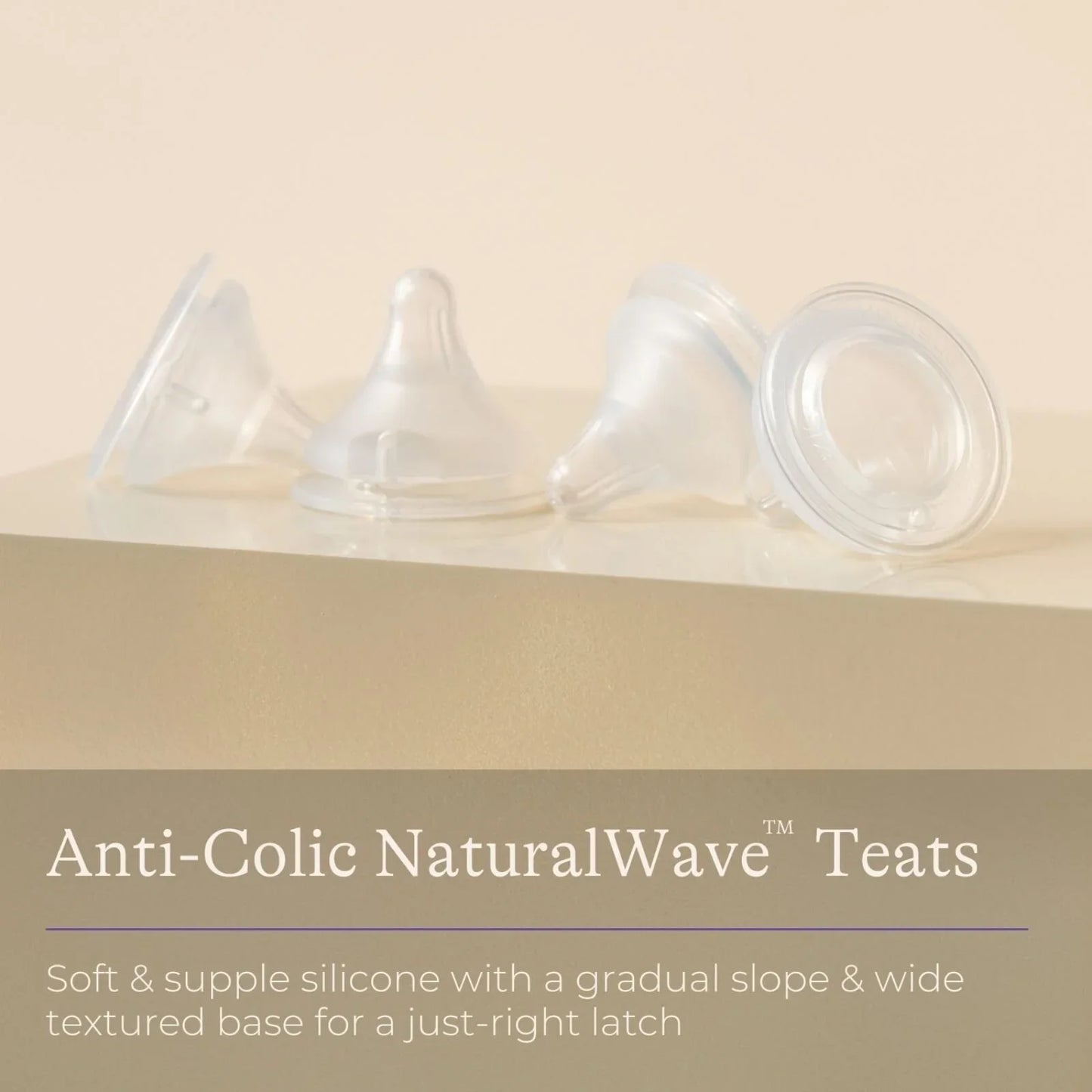 Lansinoh NaturalWave Medium Flow Teats Pack of 2