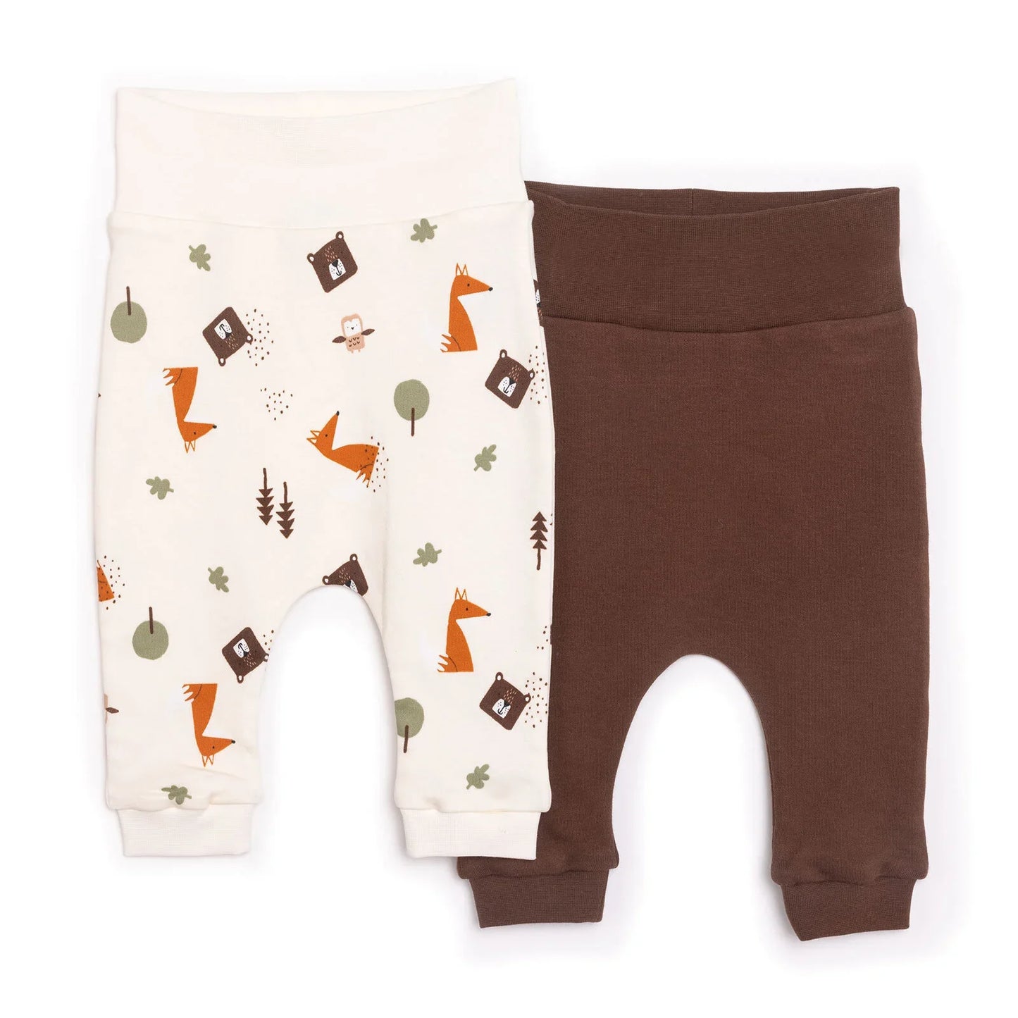 HelloBaby Baby Boy Footless Bottom 2 Pcs - Beige