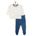 Bebetto Ship Boy Boy Cardigan - Footed Bottom - Navy Blue