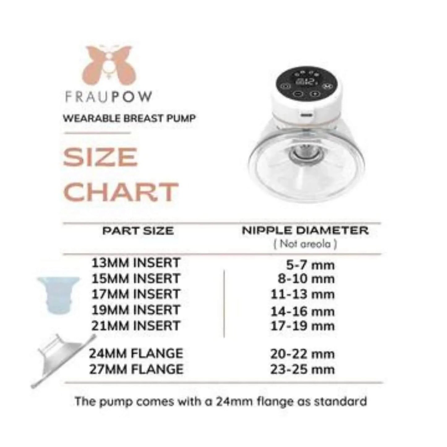 Fraupow Silicone Pump Flange 27mm