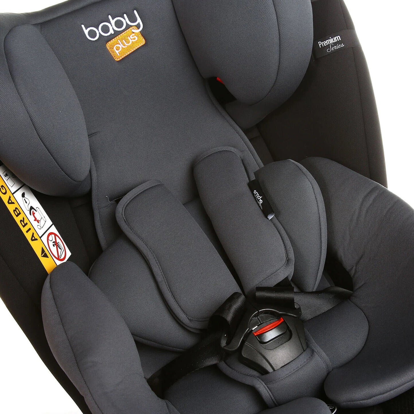baby plus Orbitfix Group 0+/1/2/3 (Birt to 12 Years) Car Seat - Black Grey