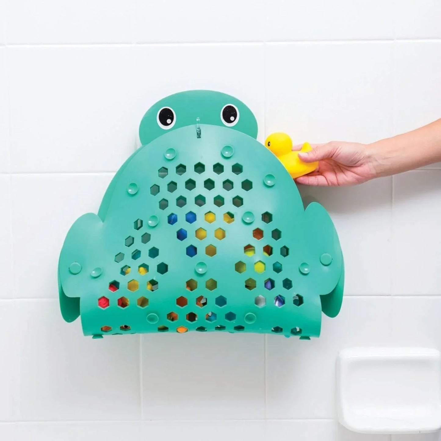Infantino 2-in-1 Bath Mat & Storage Basket Turtle