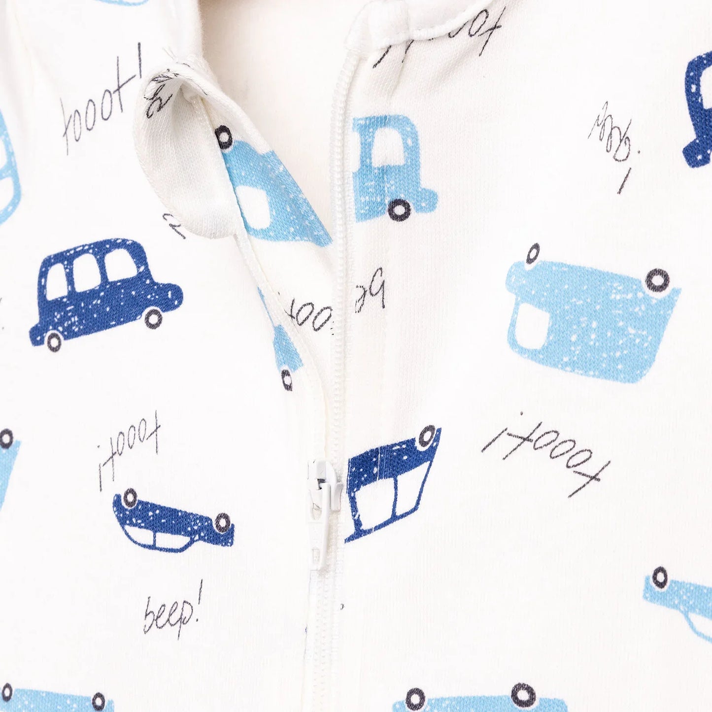 HelloBaby Newborn Boy 2 Piece Footed Jumpsuit - Blue