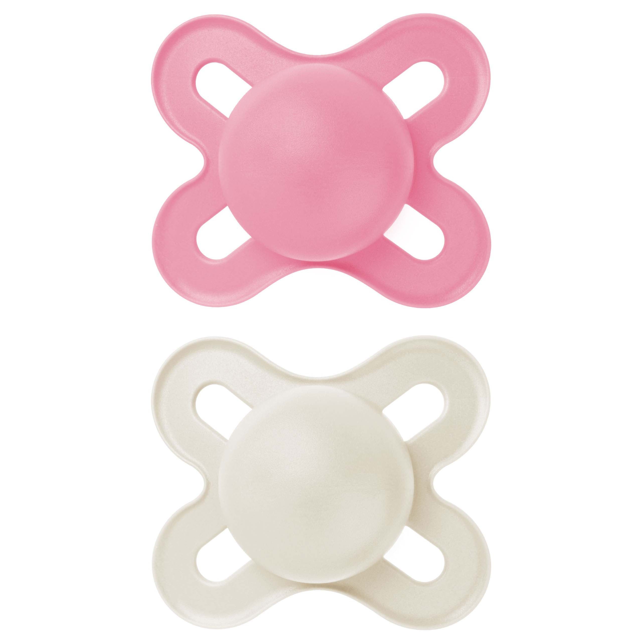 MAM Start Soother (0-2 Months) - Plain Pink (Pack of 2)