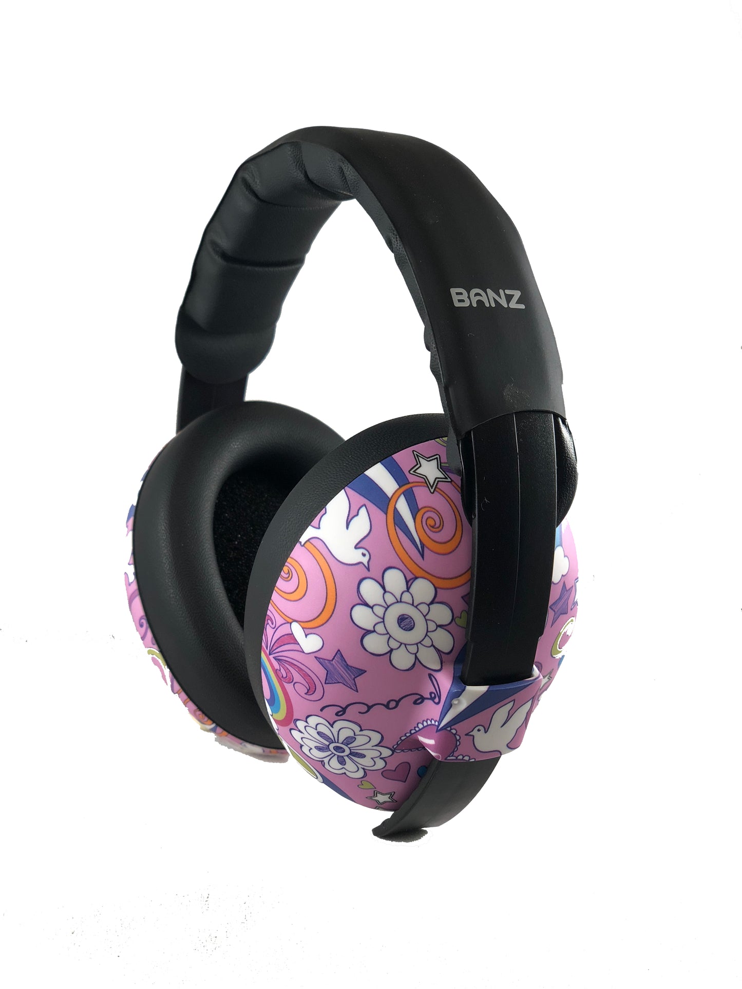 Baby Banz Bubzee Earmuffs (0-2 years) - Available in Grafitti/Peace Design