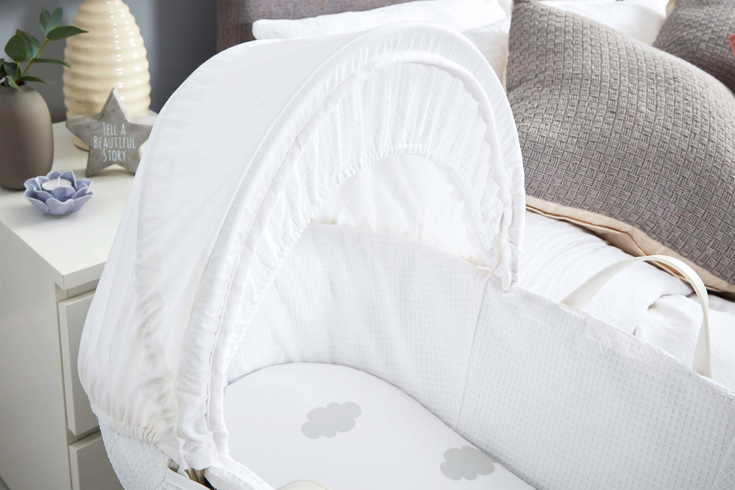 Shnuggle Moses Basket (Pebble Grey)