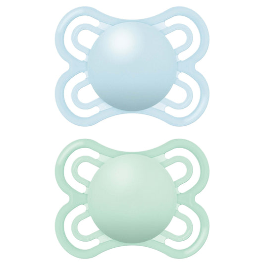 MAM Perfect Soother (0-6 Months) - Plain Boy (Pack of 2)