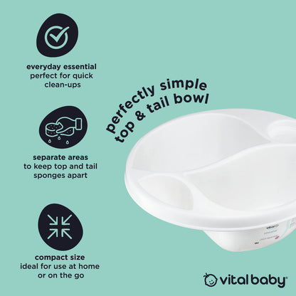 Vital Baby Perfectly Simple Top & Tail Bowl