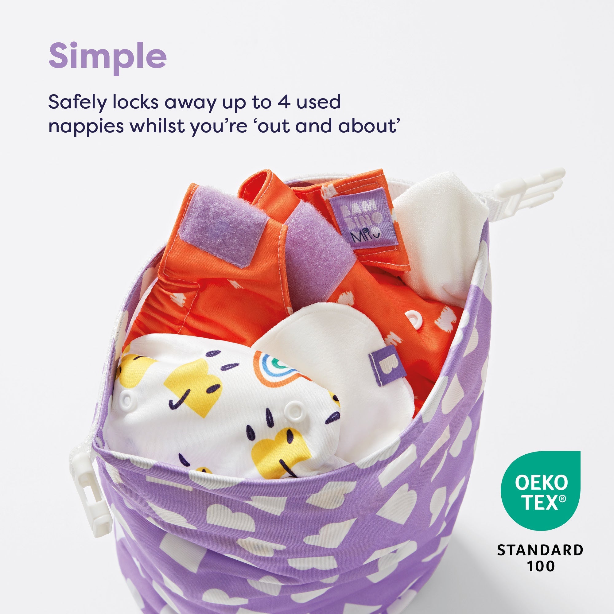 Out & About Wet Nappy Bag in Brave