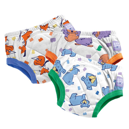 3 Pack Reusable Potty Training Pants in Outdoor Animals - Enhanced Design