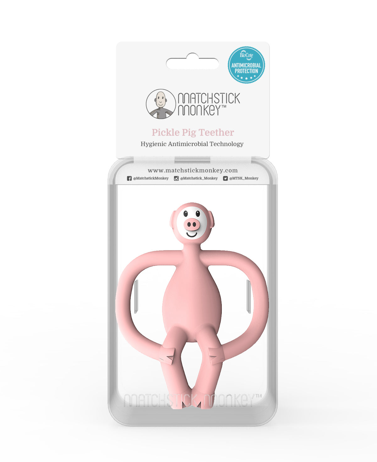 Matchstick Monkey Animal Teether (Available in Fudge Fox/Gigi Giraffe/Ludo Lion/Pickle Pig)