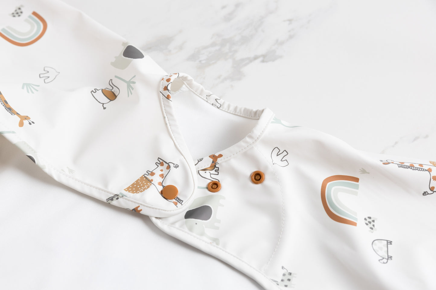 Bibado Coverall Weaning Bib (Available in Botanical Bunnies/Chasing Rainbows/George Pig/Peppa Pig/Serengeti Spaghetti)