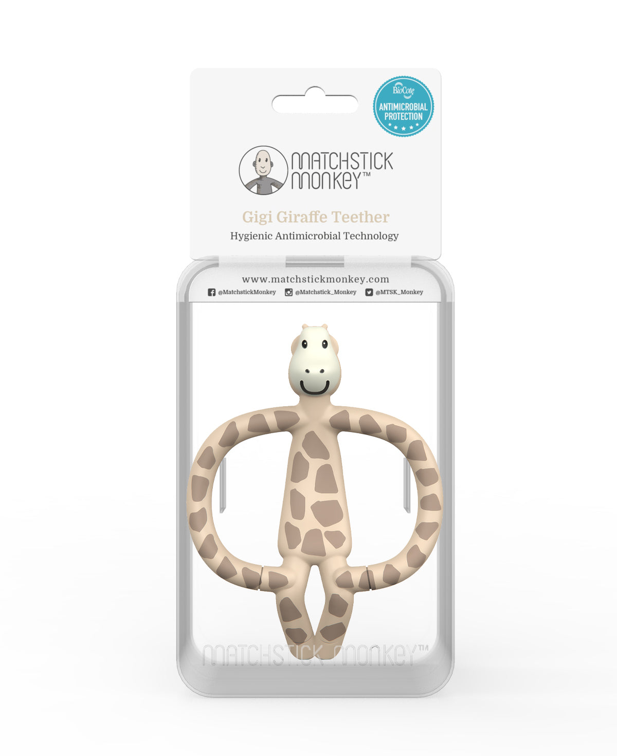 Matchstick Monkey Animal Teether (Available in Fudge Fox/Gigi Giraffe/Ludo Lion/Pickle Pig)