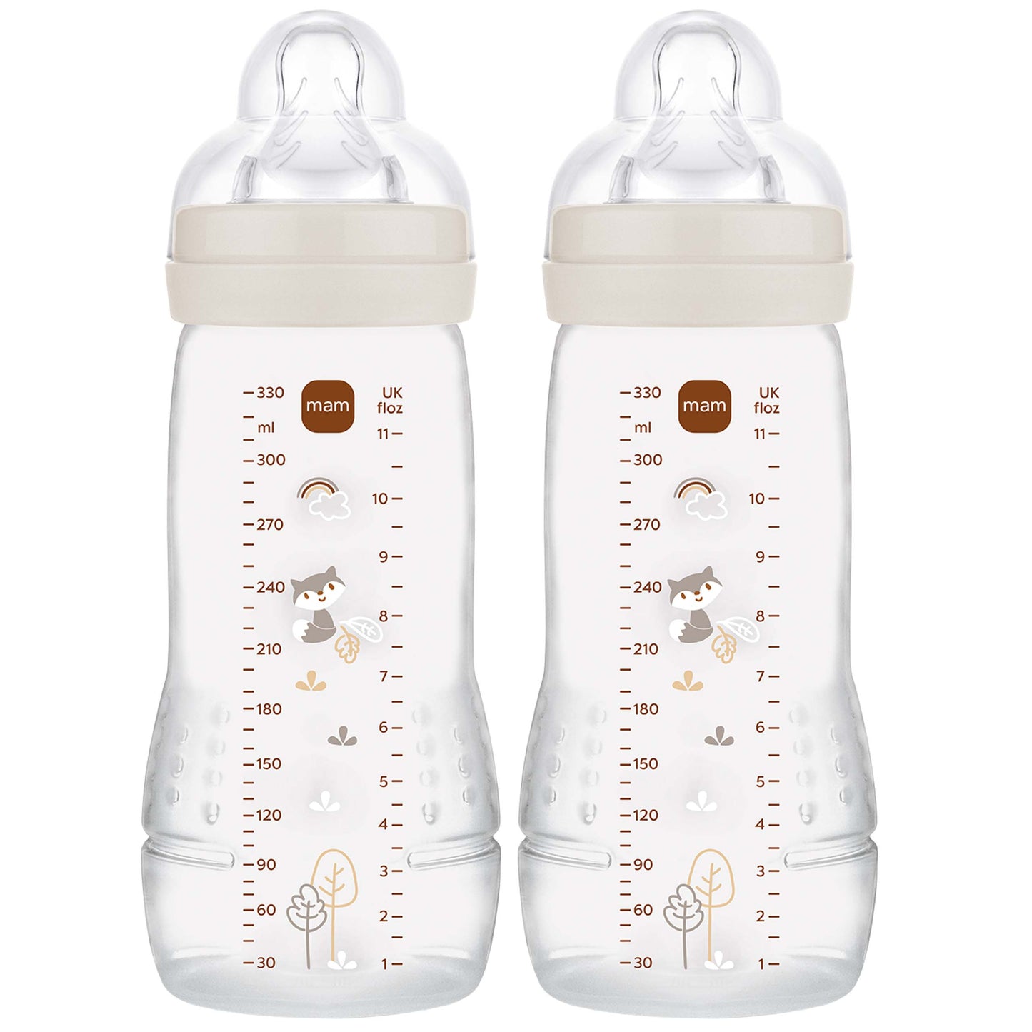 MAM Easy Active Bottles 330mls - Unisex (Pack of 2) - DESIGN MAY VARY TO IMAGE SHOWN