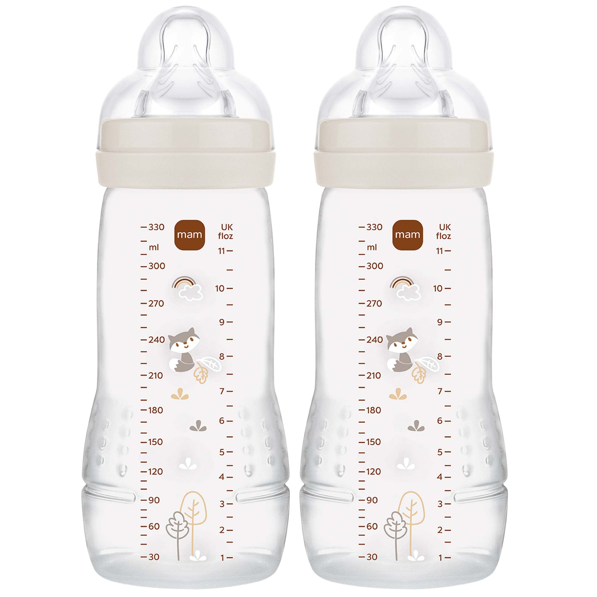 MAM Easy Active Bottles 330mls - Unisex (Pack of 2) - DESIGN MAY VARY TO IMAGE SHOWN