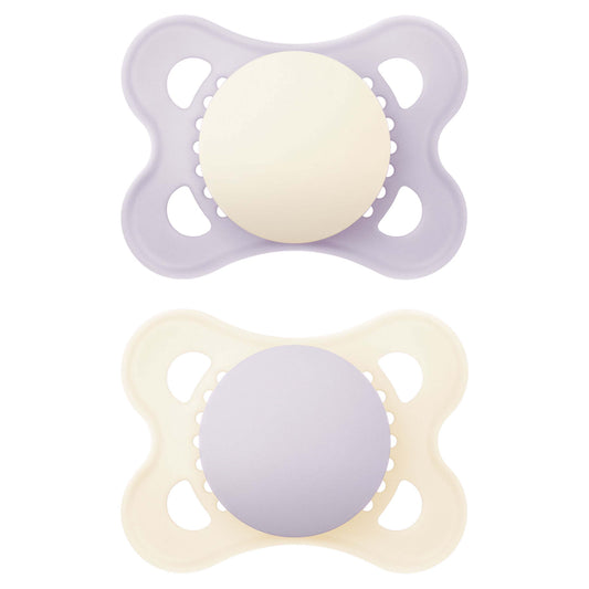 MAM Original Soother (0-6 Months) Plain - Girl (Pack of 2)