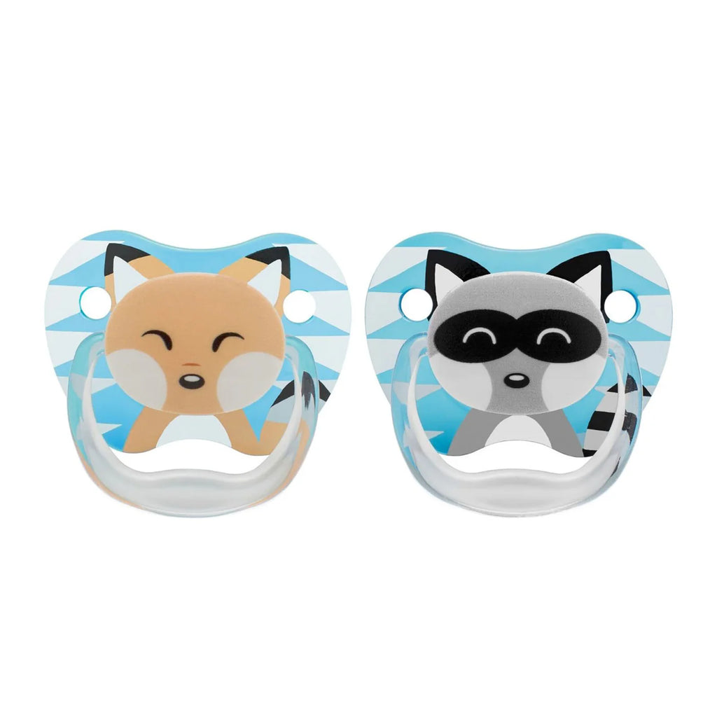Dr Brown PreVent Shield Stage 1 Soother (Fox/Racoon Design) - Pack of 2