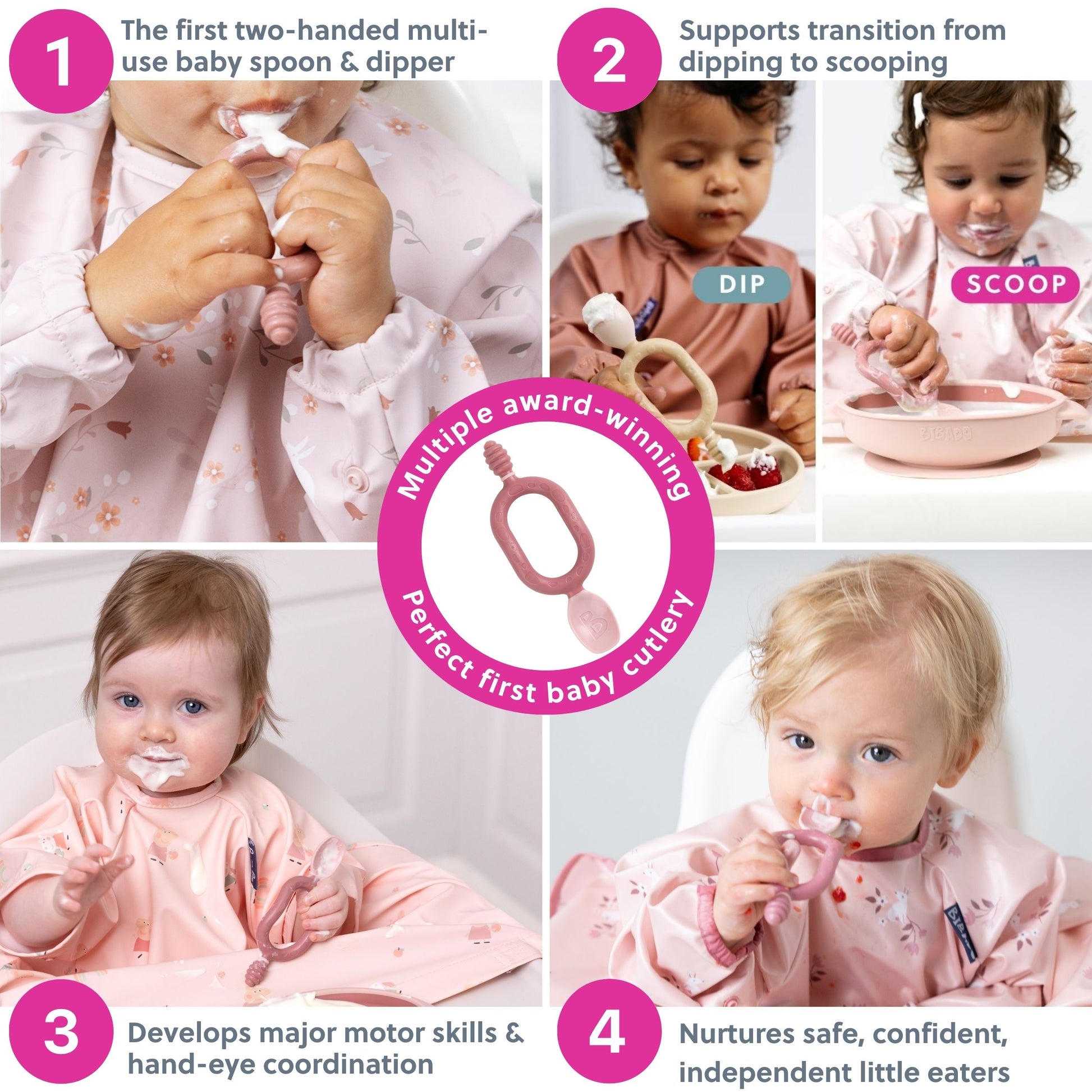 Bibado Dippit Weaning Spoon - 6 months plus (Pack of 2)