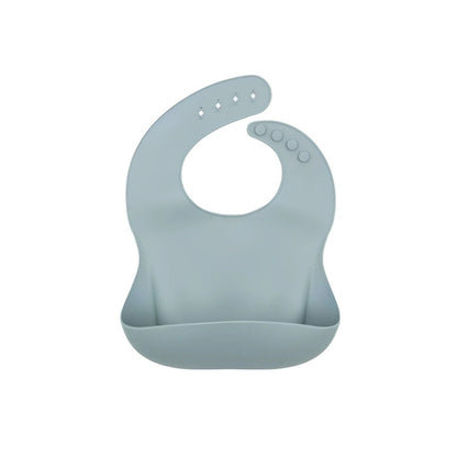 BLW Essentials Silicone Bib - Dusky Blue
