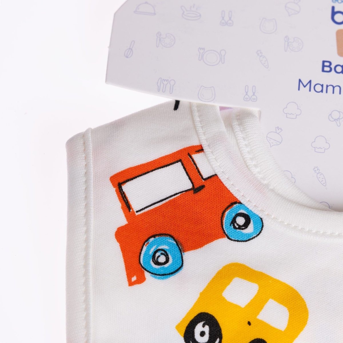 baby me Cars Baby Bib Pack of 2