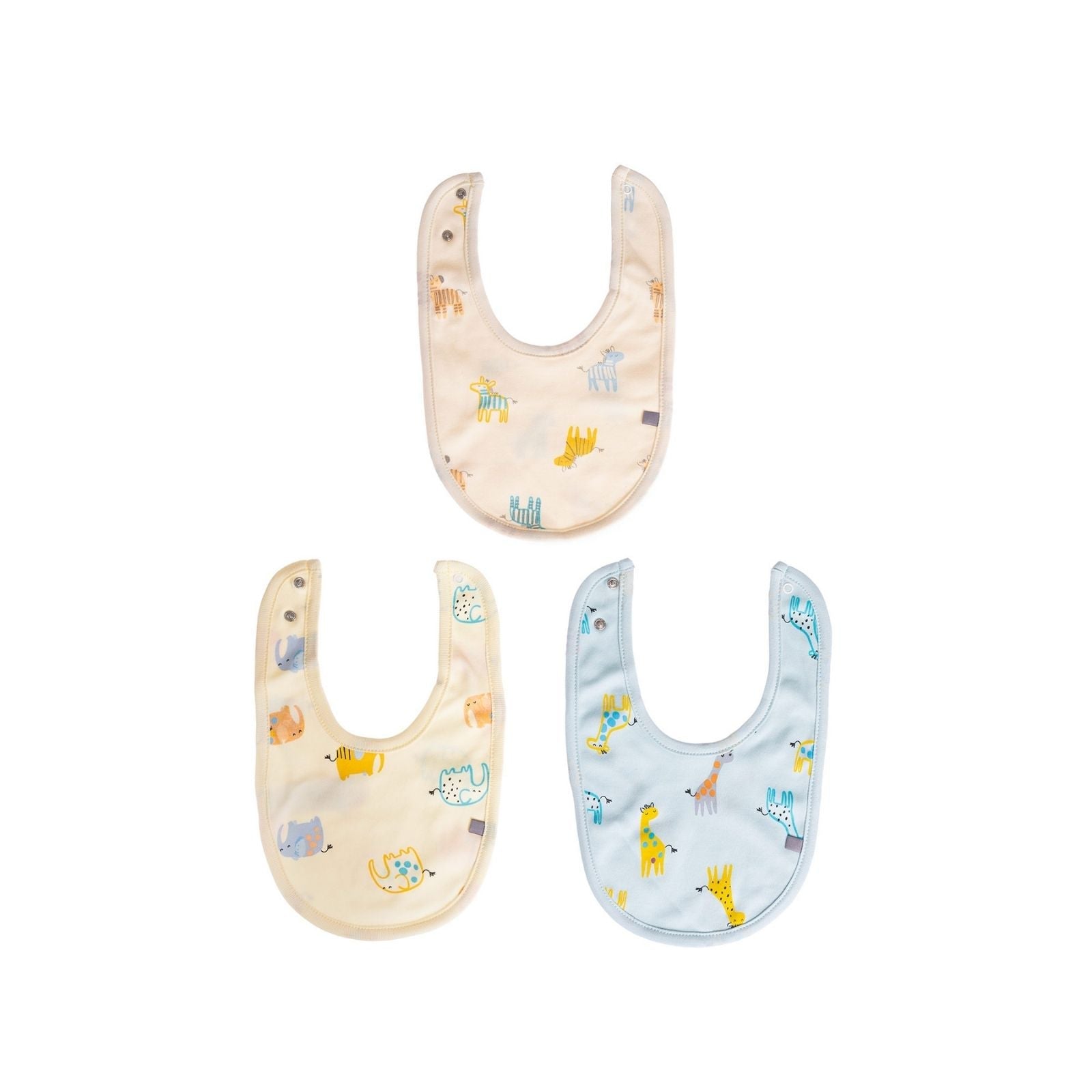 baby me Animals Baby Bib Pack of 3