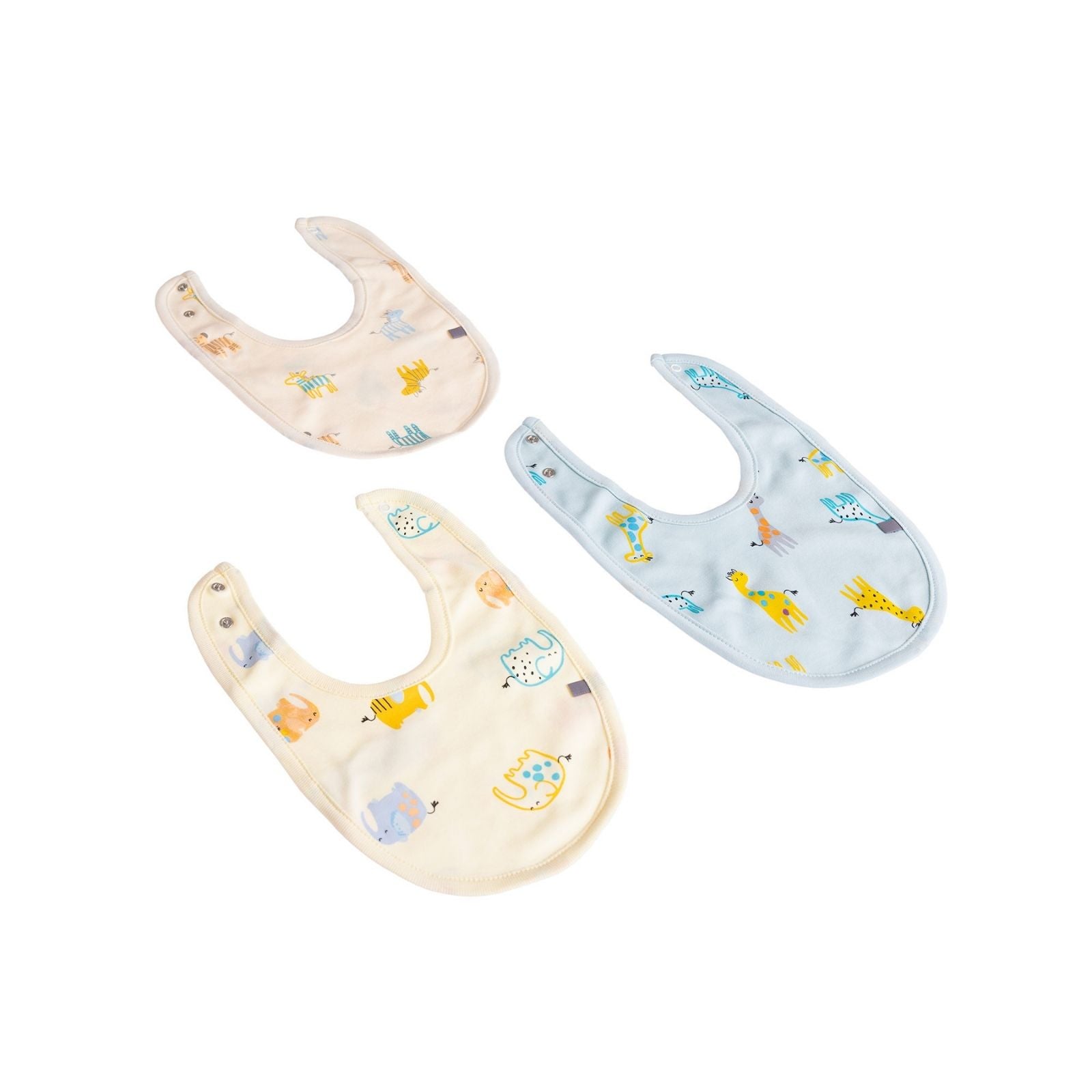 baby me Animals Baby Bib Pack of 3