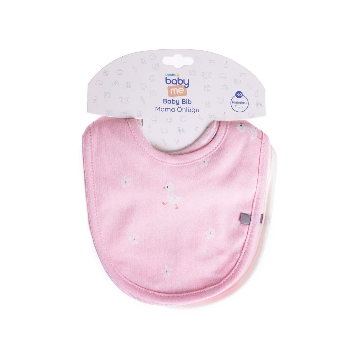 baby me Pink Baby Bib Pack of 3