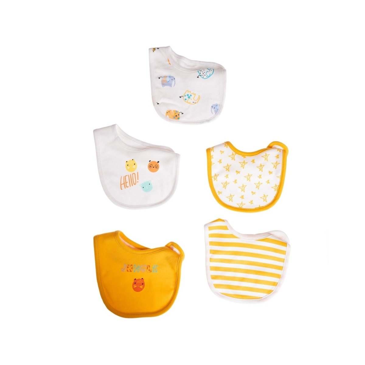 baby me Jungle Baby Bib Pack of 5