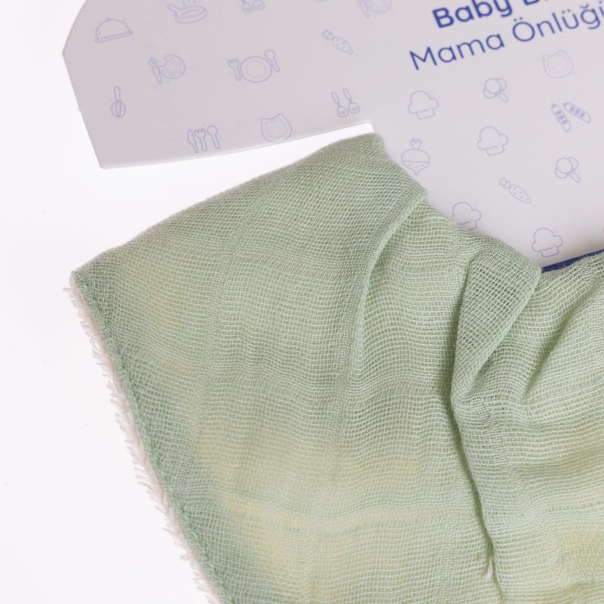 baby me Muslin Dribble Bib Green