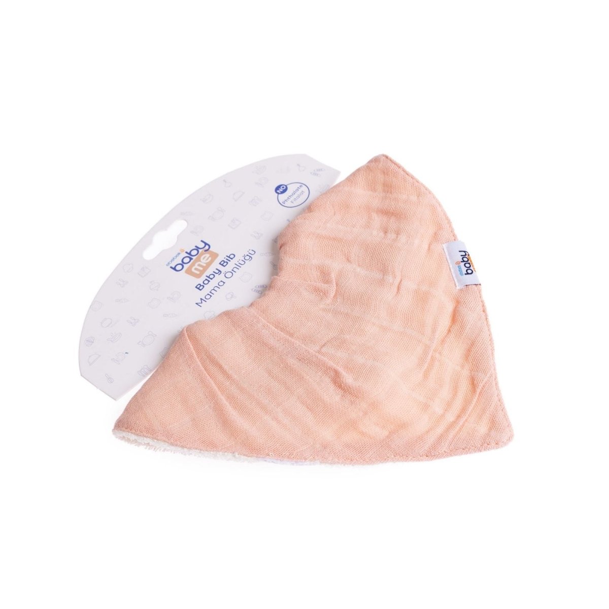 baby me Muslin Dribble Bib Blush