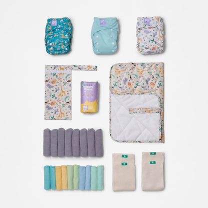 The Days-Out Reusable Nappy Bundle in Wild Life