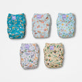 Revolutionary Reusable Nappy Bundle 5 Pack in Wild Life