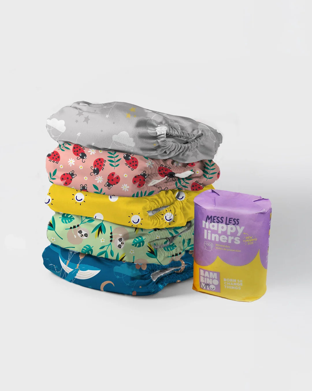 The Revolutionary Give-it-a-go 5 Nappy Bundle