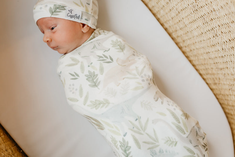 Copper Pearl Top Knot Hat Rex 0-4m