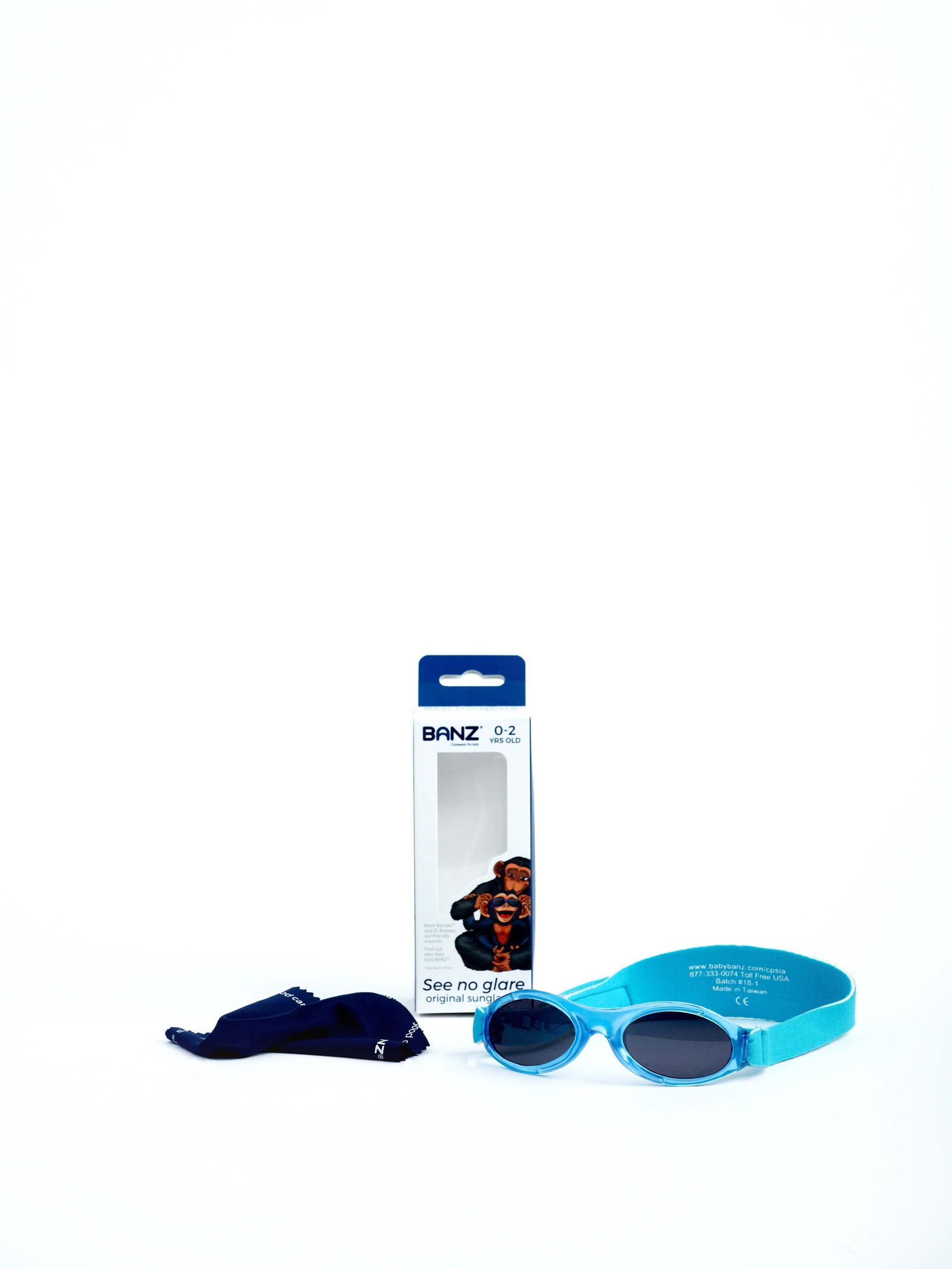 Baby Banz Bubzee Sunglasses [0-2 Years] - Available in Black/Lily Pink Check/Lagoon Blue - Little Lug