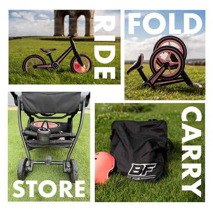 Be Fun Wheels Foldable Children's Balance Bike - Everglade Grey