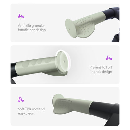 Be Fun Wheels Foldable Children's Balance Bike - Everglade Grey