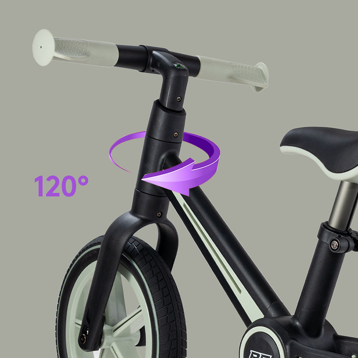 Be Fun Wheels Foldable Children's Balance Bike - Everglade Grey