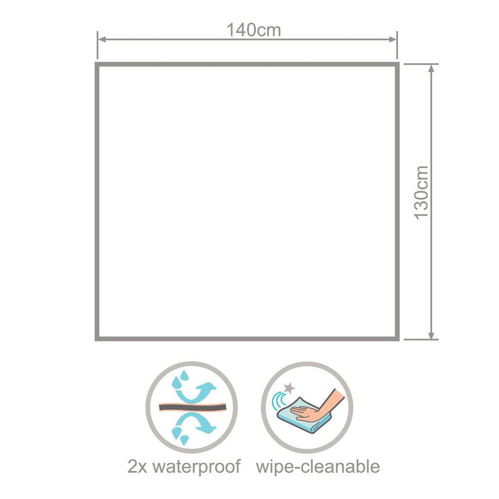 Wipeezee Splash Mat - Grey Happy Fruit