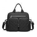 Black Functional Baby Changing Shoulder Bag - Little Lug