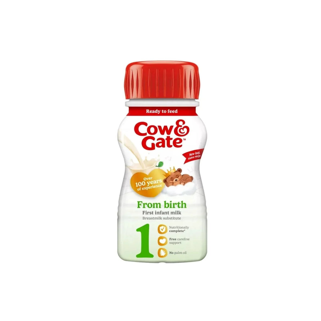 Cow & Gate 1 First Infant Ready to Feed Liquid Milk from Birth 200ml