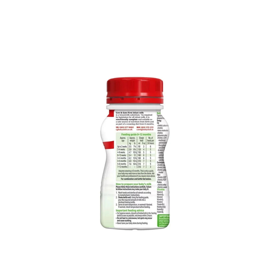 Cow & Gate 1 First Infant Ready to Feed Liquid Milk from Birth 200ml