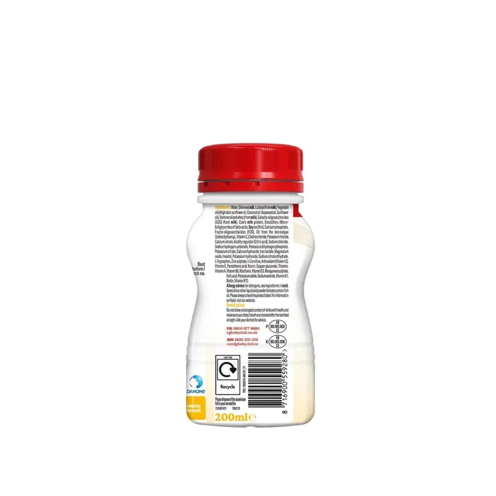 Cow & Gate 2 Follow On Ready to Drink Liquid Milk 6+ months 200ml