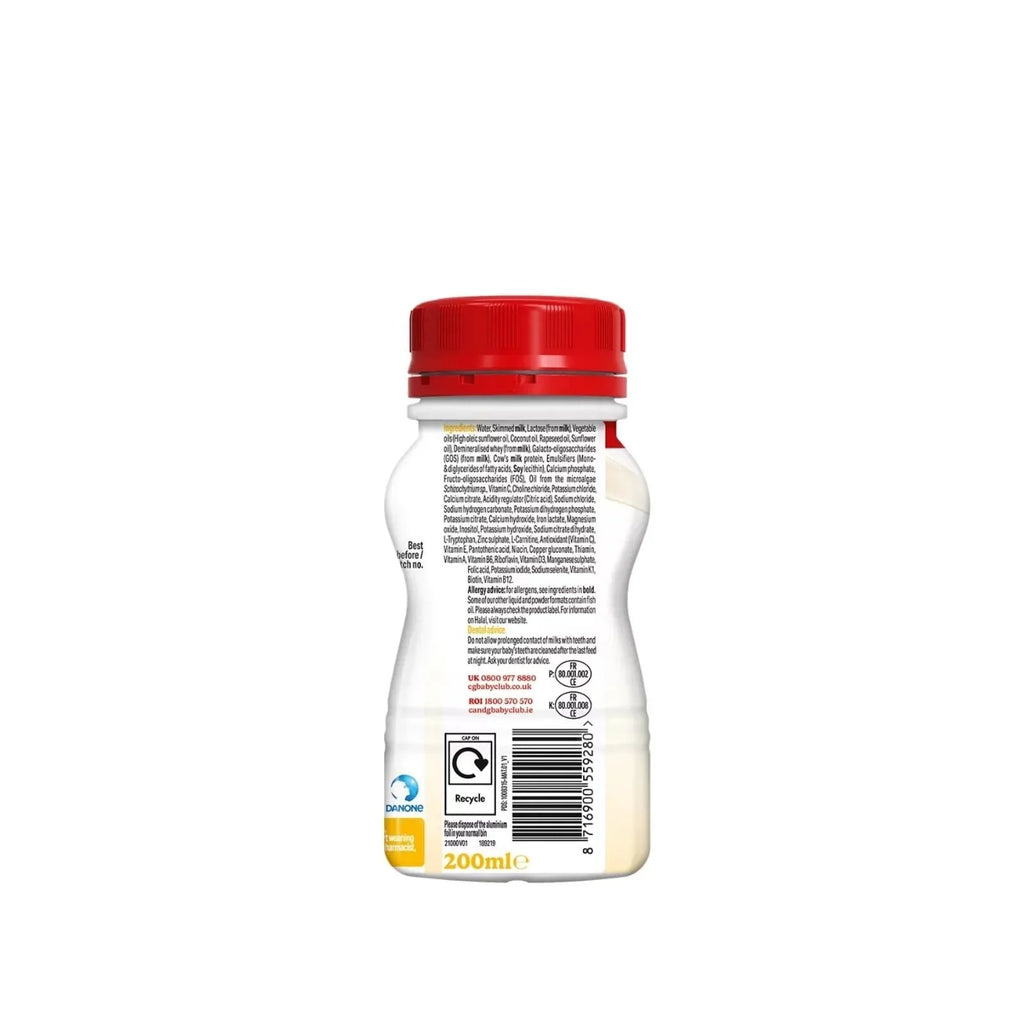 Cow & Gate 2 Follow On Ready to Drink Liquid Milk 6+ months 200ml