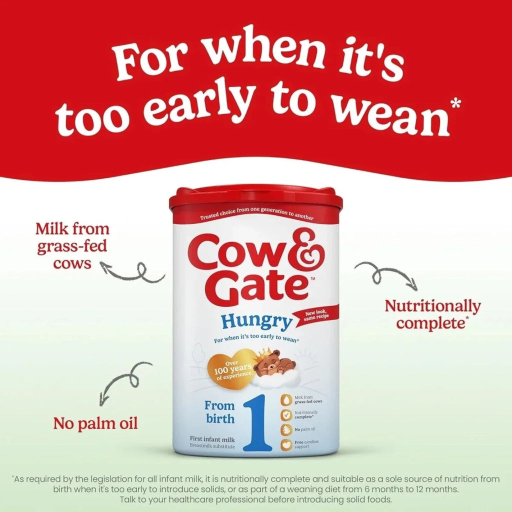 Cow & Gate 1 Hungry Baby Milk Formula 0-6 months 800g